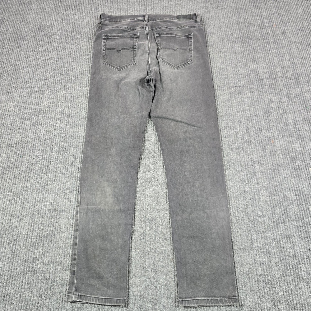 Diesel D-Roisin-High Jeans Mens 31x30 Gray Super-Skinny Charcoal Wash Stretch - Picture 3 of 16